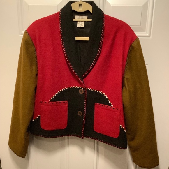 Jackets & Blazers - Vintage Sandy Starkman Wool Blend Jacket XL Whipstitch